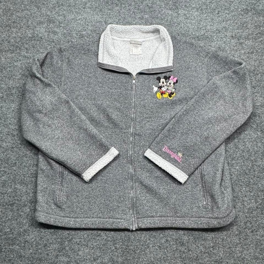 Disneyland Fleece Zip-up Sweater Size XL Womens